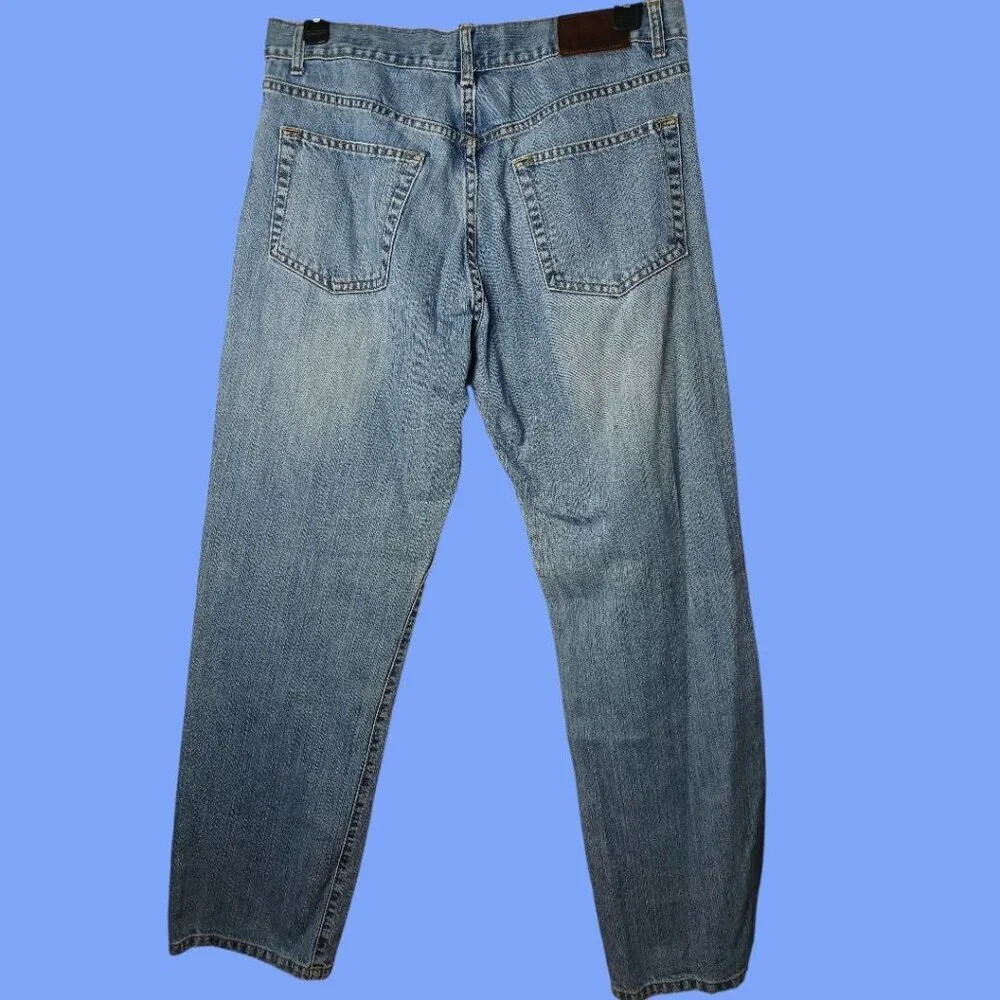 Gap Mens 1969 Straight Fit Denim Jeans Medium Wash Cotton Casual Wear Size 36/34 - Picture 2 of 16
